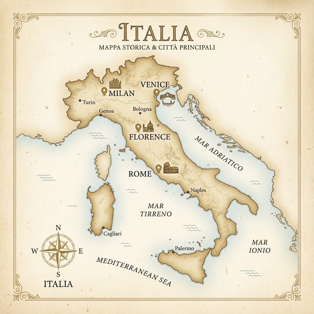 Italy Map Background